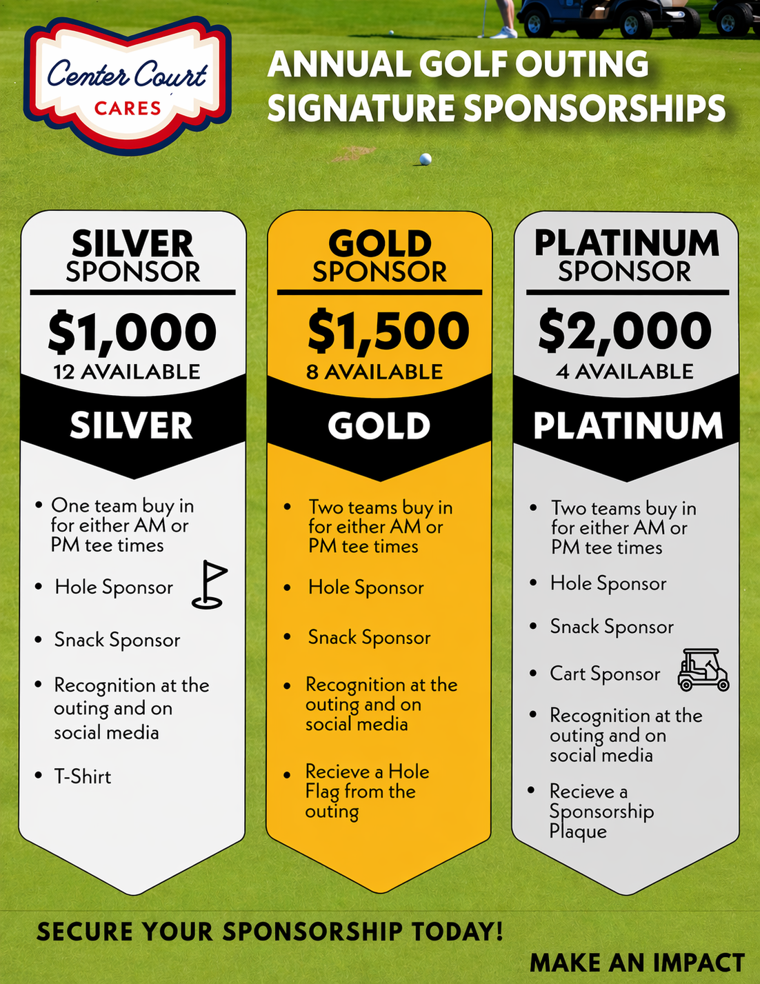 Golf Outing Sponsors Flyer